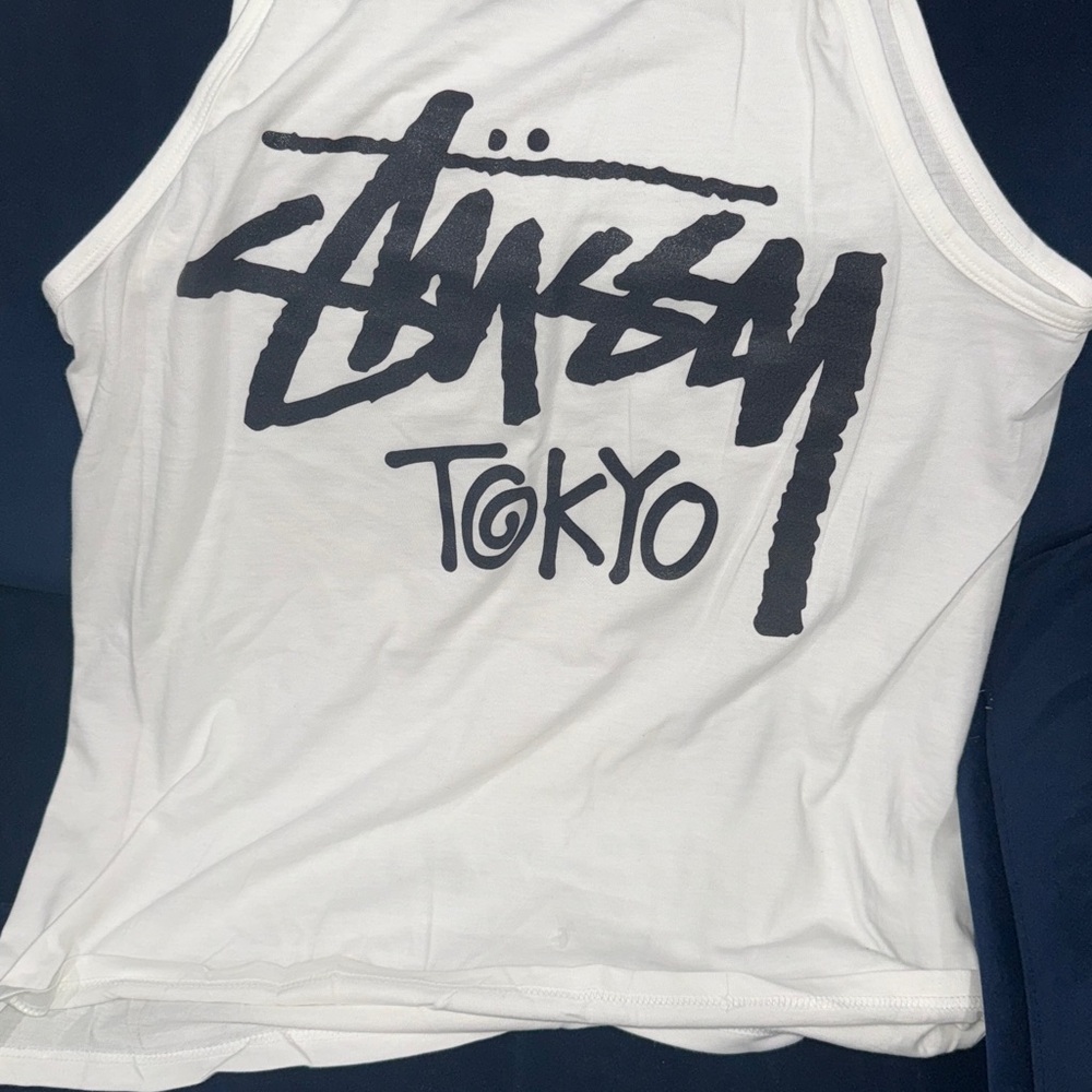 Stussy Tokyo White Tank Top